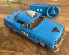  SKK Vintage Japão Controle Remoto Operado por Bateria Estanho Litho Azul Carro de Polícia comprar usado  Enviando para Brazil