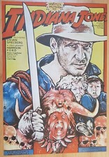 INDIANA JONES - ORIGINAL Polish Poster 1985 Dybowski, Harrison Ford, Spielberg na sprzedaż  PL