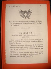 Regio decreto 1885 usato  Italia