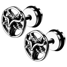 Brincos 16G Satânico Baphomet Aço Inoxidável Símbolo do Diabo Cabra Gótica Satanás 2 peças comprar usado  Enviando para Brazil