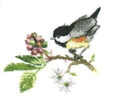 Stickvorlage kreuzstich vogel gebraucht kaufen  Hirschau