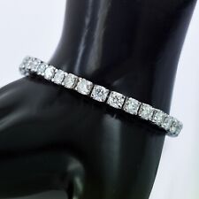 Pulseira de tênis unissex de diamante off white certificada 17 quilates - ótimo brilho e brilho comprar usado  Enviando para Brazil
