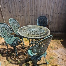 Vintage metal green for sale  BASINGSTOKE