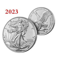 Moeda de prata American Eagle 2023 1 oz US$ 1 BU - Moeda de dólar comprar usado  Enviando para Brazil