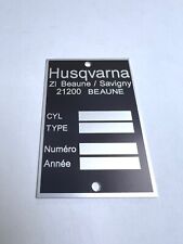 Plaque constructeur husqvarna d'occasion  Vitré