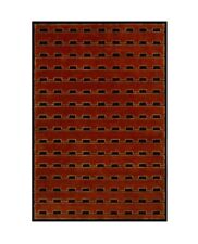 Tapetes de área tufados tradicionais feitos à mão Royal Dark Woody marrom e seda dourada. comprar usado  Enviando para Brazil