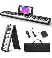 Teclas semi ponderadas dobráveis para piano digital Eastar EP-10 88 teclas iniciantes comprar usado  Enviando para Brazil