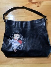 2008 FAB Starpoint Betty Boop Vestido Glitter Preto Couro Sintético Bolsa Tote de Ombro comprar usado  Enviando para Brazil