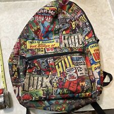 Mochila com estampa de livros Marvel Comics Homem-Aranha Hulk Homem de Ferro comprar usado  Enviando para Brazil