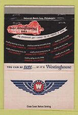 Matchbook cover westinghouse for sale  USA