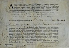 1759 rare certificat d'occasion  France