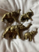 Brass coloured elephants for sale  LEICESTER