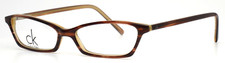 Usado, Óculos femininos CALVIN KLEIN 5517 219 listras marrons olho de gato 51-15-135 B:25 comprar usado  Enviando para Brazil