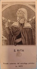Antico santino ritratto usato  Ordona