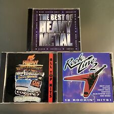 3 CD LOT HEAVY METAL ROCK: Meatloaf Ozzy Blue Oyster Cult Boston Cheap Trick VG, usado comprar usado  Enviando para Brazil
