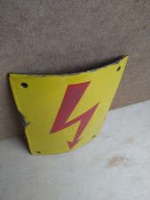 Emailleschild achtung starkstr gebraucht kaufen  Wildenfels
