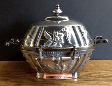 Prato de manteiga Reed & Barton #3422 inserção de aço inoxidável com placa de prata vintage, usado comprar usado Prato de manteiga Reed & Barton #3422 inserção de aço inoxidável com placa de prata vintage, usado comprar usado  Enviando para Brazil