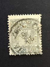 Stamp norway 1863 usato  Roma