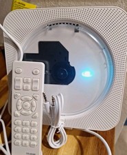 CD player portátil desktop com controle remoto e conector de fone de ouvido caixa aberta testado, usado comprar usado  Enviando para Brazil