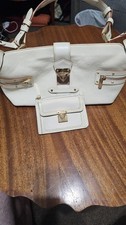 Bolsa de ombro LOUIS VUITTON Suhari Ampheteu couro branco LV com CARTEIRA! comprar usado  Enviando para Brazil
