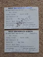 Millwall away tickets for sale  STUDLEY