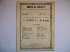 Affiche théâtre fiorentini d'occasion  Expédié en France