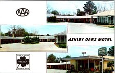 Cartão postal publicitário cromado Ashley Oaks Motel, VALDOSTA, Geórgia comprar usado  Enviando para Brazil