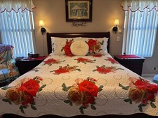 Red rose quilt for sale  Mesa