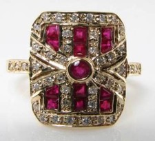 Gold ruby diamond for sale  UK