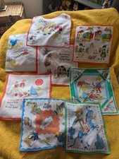 Vintage children handkerchiefs for sale  TIVERTON