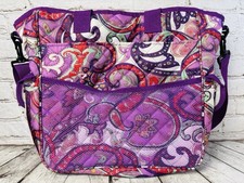 Mochila térmica isolada bolsa tote roxa paisley praia piscina viagem piquenique 14x14 comprar usado  Enviando para Brazil