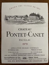 étiquette château pontet d'occasion  Toul