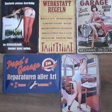 Blechschilder retro werkstatt gebraucht kaufen  Alsdorf