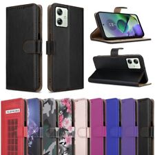 Capa telefone suporte flip à prova de choque carteira couro 5G para Motorola Moto G54 comprar usado  Enviando para Brazil