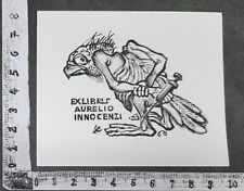 Wunderkammer exlibris mostro usato  Italia