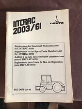 Deutz intrac 2003 gebraucht kaufen  Kulmbach