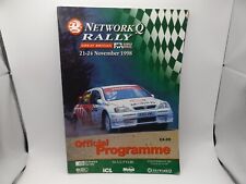 Network Q Rac Rally Programme 1998 - WRC Round Gran Bretaña segunda mano  Embacar hacia Argentina