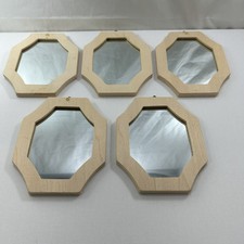 5 - Espelho com moldura de madeira compensada suprimentos para artesanato quadros inacabados de 5” x 4” comprar usado  Enviando para Brazil