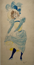 Elegante femme dessin d'occasion  Pluvigner