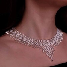 White Princess Beaded Necklace UNIKAT handmade na sprzedaż  PL