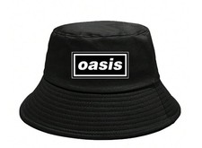 Oasis Concert Black BUCKET HAT & A FREE WHITE HAT & FREE RECORDED DELIVERY , usado comprar usado  Enviando para Brazil