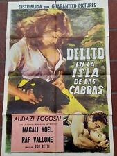 Afiche de cine original DELITO EN LA ISLA DE LAS CABRAS - LES POSSSEDE - VENTURI comprar usado  Enviando para Brazil