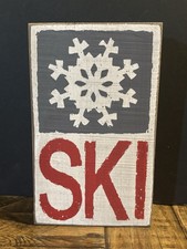 Ski snowflake wooden for sale  Spring