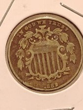 1883/2 5c OVERDATE SHIELD NICKEL BOM ESTADO  comprar usado  Enviando para Brazil