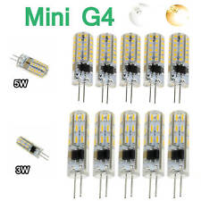 1-10X Mini G4 LED Bulb 3W/5W 12V 220V Silicone Cristal Ampoule Clair 3014SMD comprar usado  Enviando para Brazil
