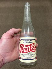 Raro 3 Rios Perfeito Ponto Duplo Garrafa de Refrigerante Pepsi Lufkin Texas Tex Tx Etiqueta de Papel comprar usado  Enviando para Brazil