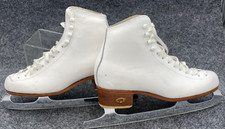Patins de gelo femininos Riedell Stride 22358 tamanho 6 com lâminas Wilson fabricados nos EUA comprar usado  Enviando para Brazil