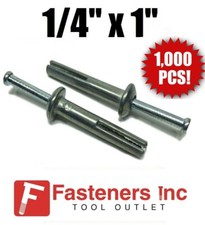 (Qtd. 1000) 1/4" x 1" prego expansão concreto âncora unidade pino liga zinco  comprar usado  Enviando para Brazil