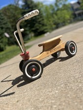 Panfleto de rádio vintage infantil madeira de bordo passeio de 4 rodas em scooter  comprar usado  Enviando para Brazil