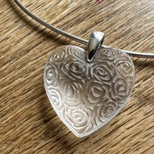 Lalique heart pendant for sale  PICKERING